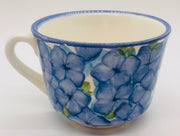 Hortensia Cup and Saucer Set, Set of 4