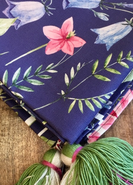 Purple Flower Tablecloth